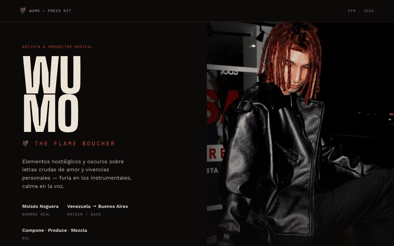 WuMo Artist Website